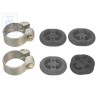 VW Originale 1 Set Di Elementi Di Fissaggio Per Tubo Intermedio - 171298001
