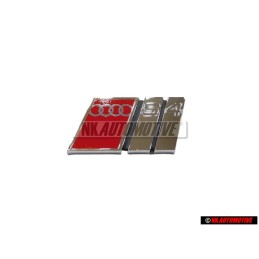 Audi Originale S4 Fronte Logo Emblema Scritta Cromo Rosso - 8D0853736C 2ZZ