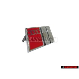 Audi Originale S4 Fronte Logo Emblema Scritta Cromo Rosso - 8D0853736C 2ZZ