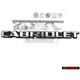VW Originale CABRIOLET Posteriore Logo Emblema Scritta - 155853687F GX2