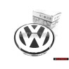 VW Originale Fronte Logo Emblema Simbolo Nero Cromo - 1C0853617A WV9