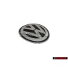 VW Originale Fronte Logo Emblema Simbolo Nero Cromo - 1C0853617A WV9