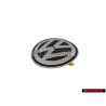 VW Originale Fronte Logo Emblema Simbolo Nero Cromo - 1C0853617A WV9