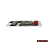 VW Originale TDI Posteriore Logo Emblema Scritta Cromo Rosso - 7D0853675C EQW