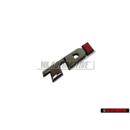 VW Originale TDI Posteriore Logo Emblema Scritta Cromo Rosso - 7D0853675C EQW