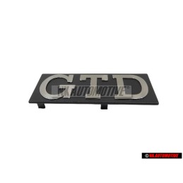 VW Originale GTD Fronte Logo Emblema Scritta Argento Spazzolato - 171853679D