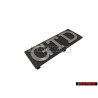 VW Originale GTD Fronte Logo Emblema Scritta Argento Spazzolato - 171853679D