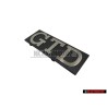 VW Originale GTD Fronte Logo Emblema Scritta Argento Spazzolato - 171853679D