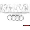 Audi Originale Anelli Fronte Logo Emblema Simbolo Cromo - 443853605