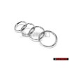 Audi Originale Anelli Fronte Logo Emblema Simbolo Cromo - 443853605
