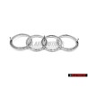 Audi Originale Anelli Fronte Logo Emblema Simbolo Cromo - 443853605