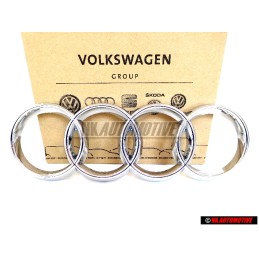 Audi Originale Anelli Fronte Logo Emblema Simbolo Cromo - 8Z0853605 2ZZ