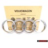 Audi Originale Anelli Fronte Logo Emblema Simbolo Cromo - 8Z0853605 2ZZ
