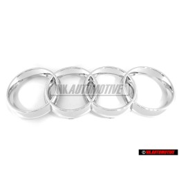 Audi Originale Anelli Fronte Logo Emblema Simbolo Cromo - 8Z0853605 2ZZ