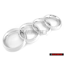 Audi Originale Anelli Fronte Logo Emblema Simbolo Cromo - 8Z0853605 2ZZ