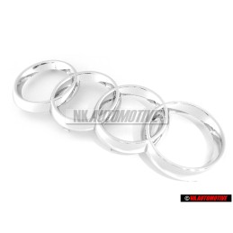 Audi Originale Anelli Fronte Logo Emblema Simbolo Cromo - 8Z0853605 2ZZ