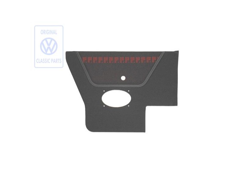 VW Originale Rivest. Laterale (Tessuto) Nero/Rosso - 155867043BEBYT