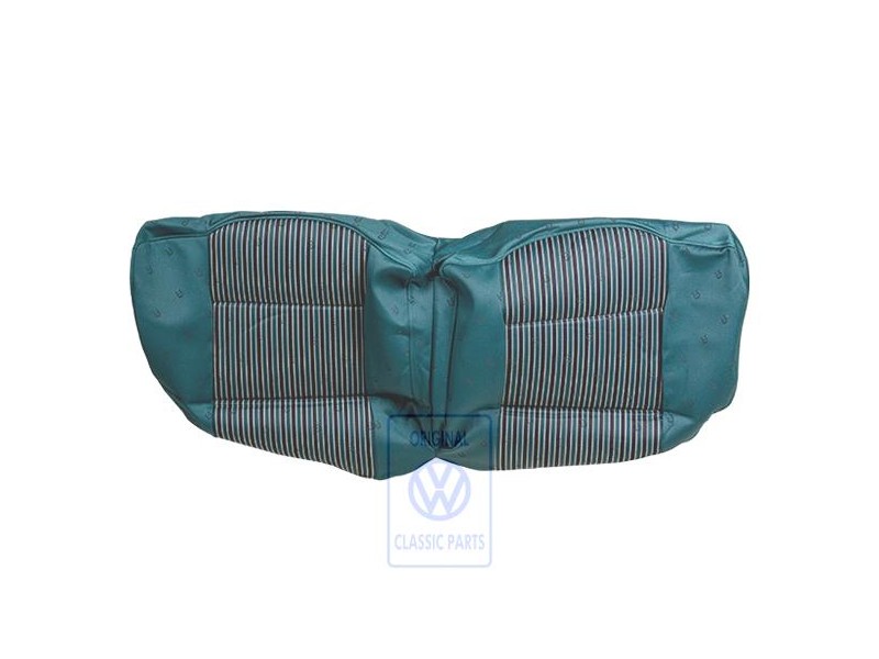 VW Originale Rivestimento Sedile (Tessuto) Nero/Verde - 155885405ASAUJ