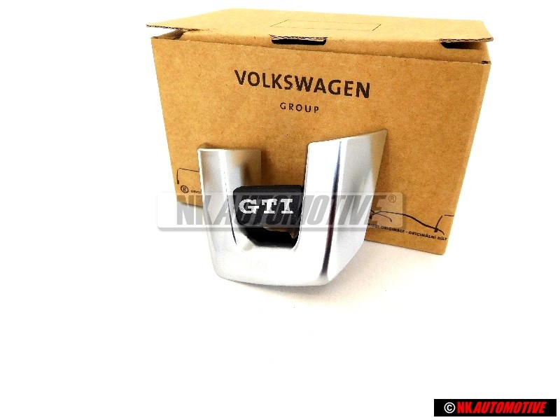 VW Originale GTI Volante Placca Logo Emblema Simbolo Alluminio - 5K0419685P UTF