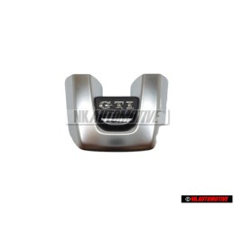 VW Originale GTI Volante Placca Logo Emblema Simbolo Alluminio - 5K0419685P UTF