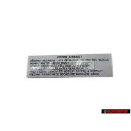 VW Originale Etichetta - 6U0010089C