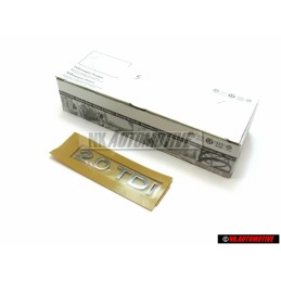 VW Originale 2.0 TDI Posteriore Logo Emblema Scritta - 3C0853675F GQF