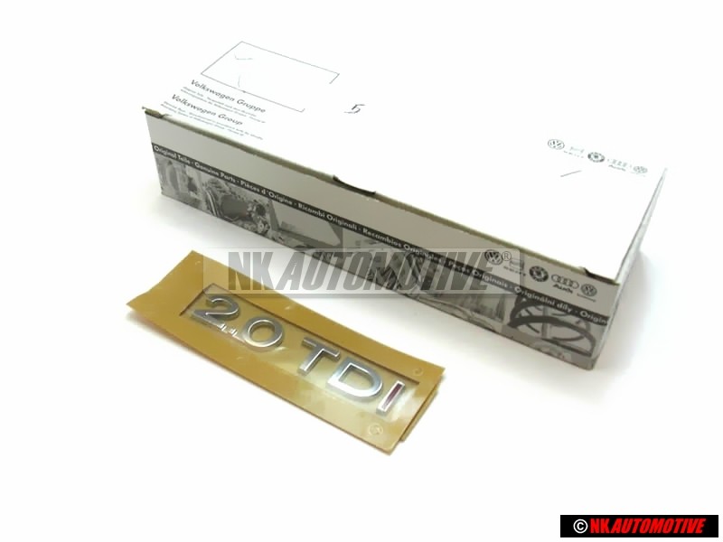 VW Originale 2.0 TDI Posteriore Logo Emblema Scritta - 3C0853675F GQF