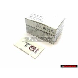 VW Originale TSI Posteriore Logo Emblema Scritta Cromo Rosso - 1K5853675J GQF