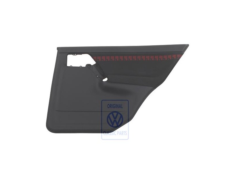 VW Originale Rivestimento Porta (Tessuto) Nero/Rosso - 1H4867212BDECZ