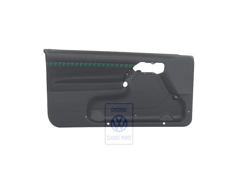 VW Originale Rivestimento Porta (Tessuto) Nero/Verde - 1H3867011APENC