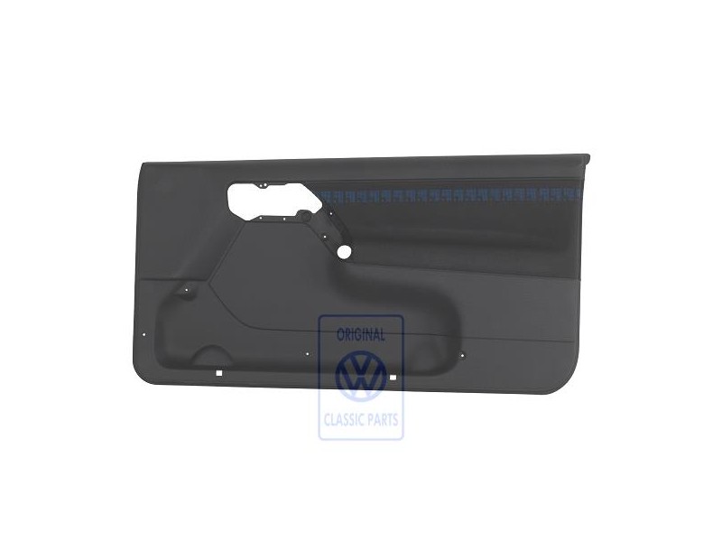 VW Originale Rivestimento Porta (Tessuto) Nero/Blu - 1H3867012APDYQ