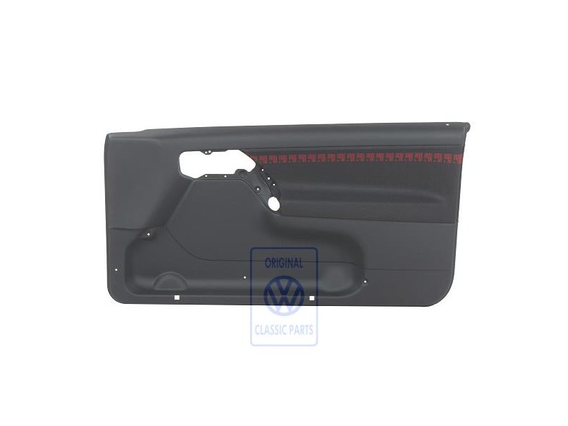 VW Originale Rivestimento Porta (Tessuto) Nero/Rosso - 1H3867012APECZ