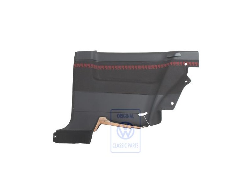 VW Originale Rivest. Laterale (Tessuto) Nero/Rosso - 1H3867044BJDYF