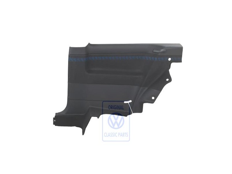VW Originale Rivest. Laterale (Tessuto) Nero/Blu - 1H3867044BJDYR