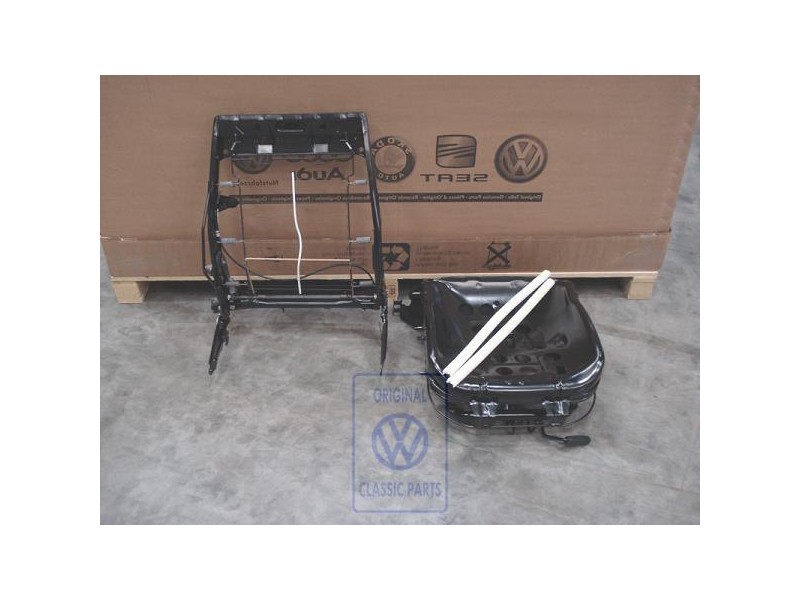 VW Originale Sedile Completo Con Schienale Nero Satinato - 1H0898024C B41