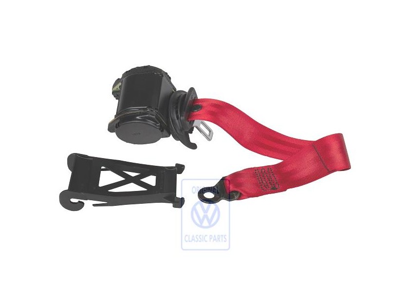 VW Originale Cintura Sicurezza A 3 Punti Rosso Flash - 1H4857805A 1NQ