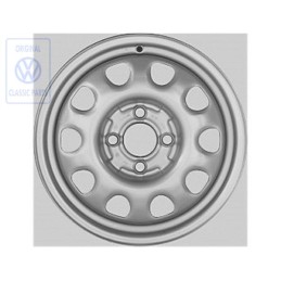 VW Originale Cerchio Di Acciaio Color Cromo - 1H0601025P 091