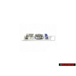 VW Originale FSI Posteriore Logo Emblema Scritta Cromo Blu - 6E0853675B HCE