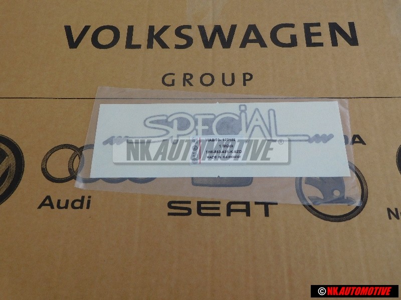 VW Originale Scritta Pellicola Diamante-Argento - 1H6853431K 9ZD