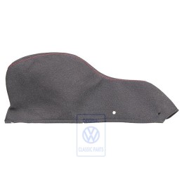 VW Originale Rivestimento Sedile (Tessuto) Nero/Rosso - 1H0881401 EQL