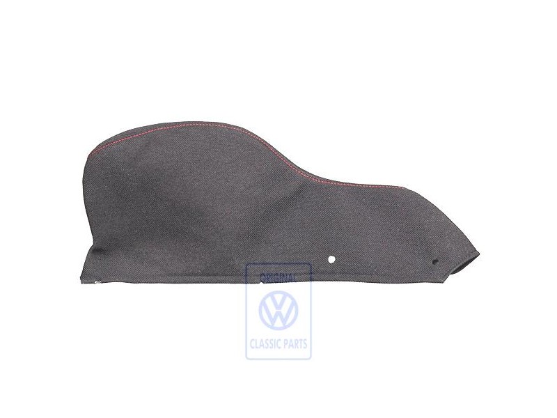 VW Originale Rivestimento Sedile (Tessuto) Nero/Rosso - 1H0881401 EQL