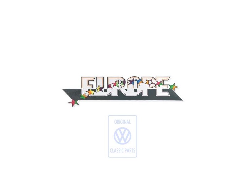 VW Originale Scritta Pellicola Nero/Multicolor - 1H9853432 V05