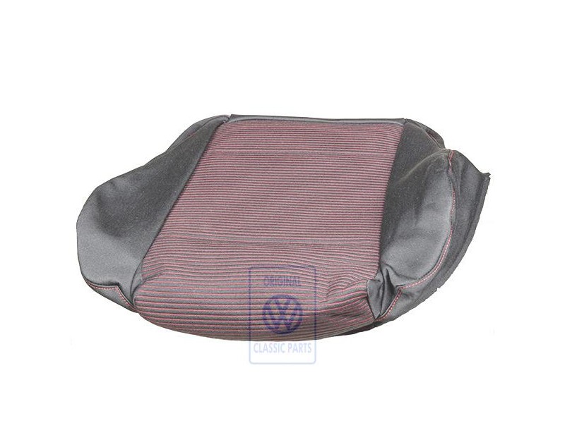 VW Originale Rivestimento Sedile Tessuto Nero/Rosso - 1J0881405CDNPH
