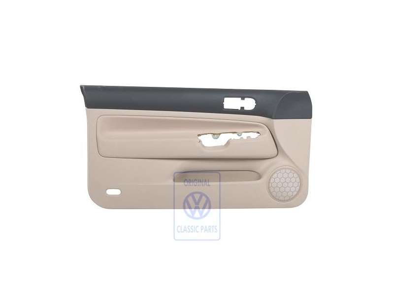 VW Originale Rivestimento Porta (Tessuto) Nero/Beige Chiaro - 1J3867011BQHRR