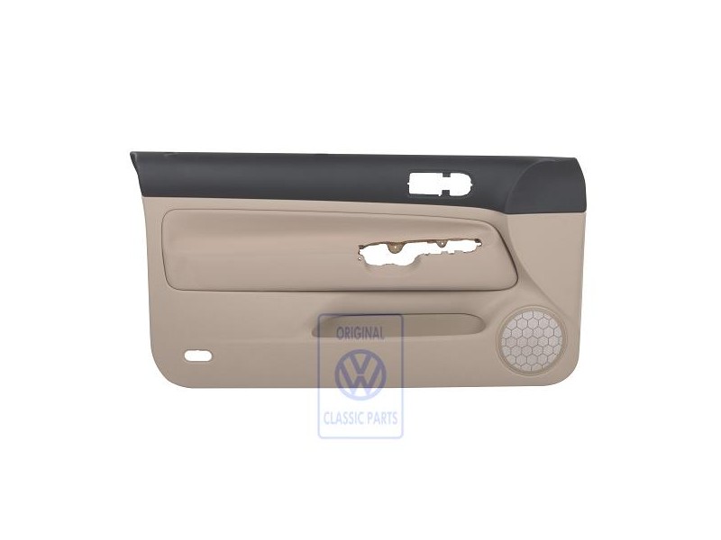 VW Originale Rivestimento Porta Tessuto Nero/Beige Chiaro - 1J3867011BQREL