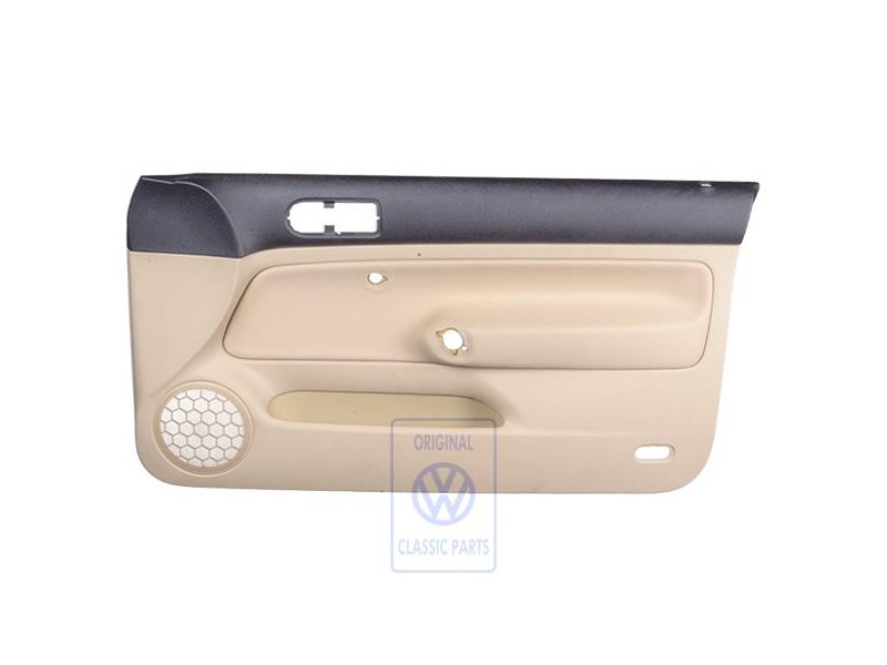 VW Originale Rivestimento Porta Tessuto Nero/Beige Chiaro - 1J3867012CCHRR