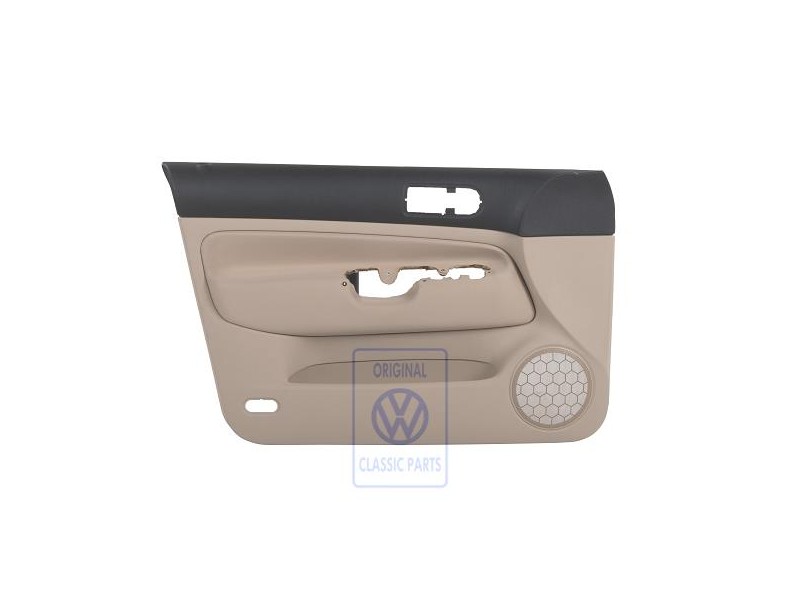VW Originale Rivestimento Porta (Tessuto) Nero/Beige Chiaro - 1J4867011CKREL