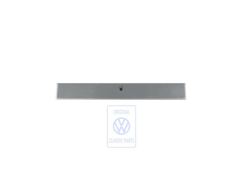 VW Originale Mascherina Alluminio Spazzolato - 1J0858607E 4J4