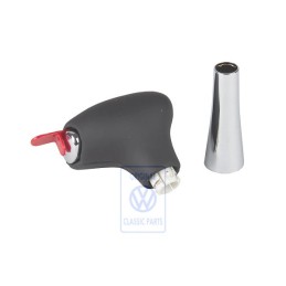 VW Originale Impugnatura Leva Cambio(Cuoio) Nero - 1J1713139A E74