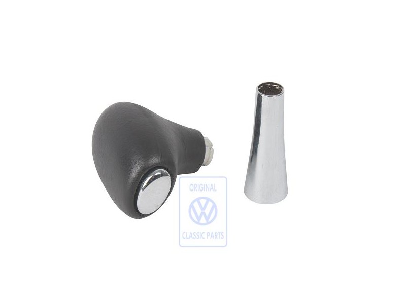 VW Originale Impugnatura Leva Cambio Nero - 1J1713139F 4EC